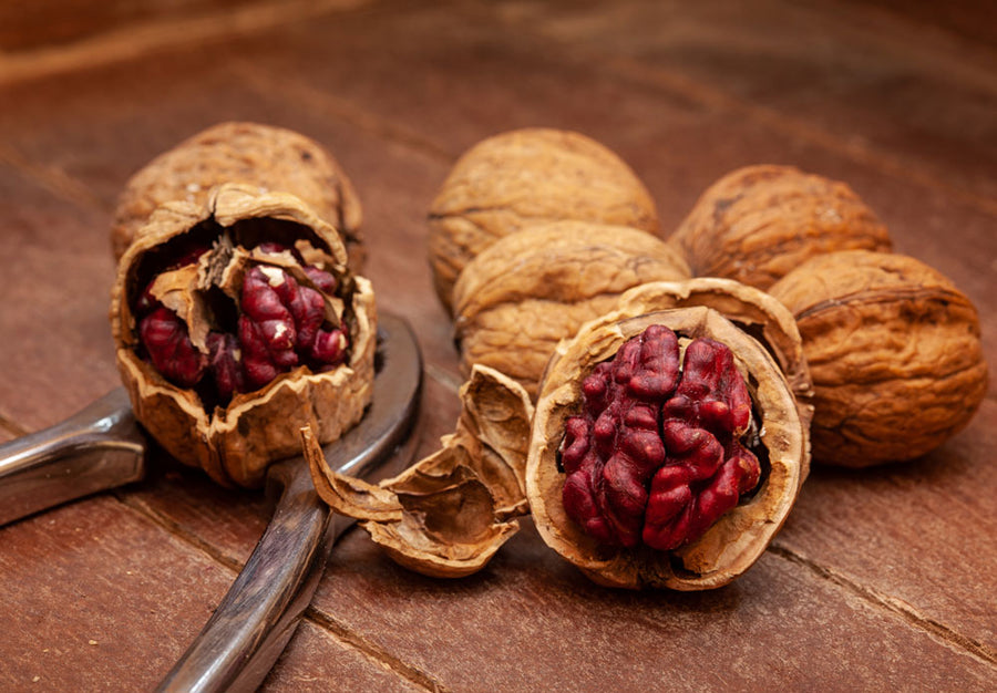 Red Walnuts - California Red Walnuts, 1lb Bag - Bertagna Family Farms